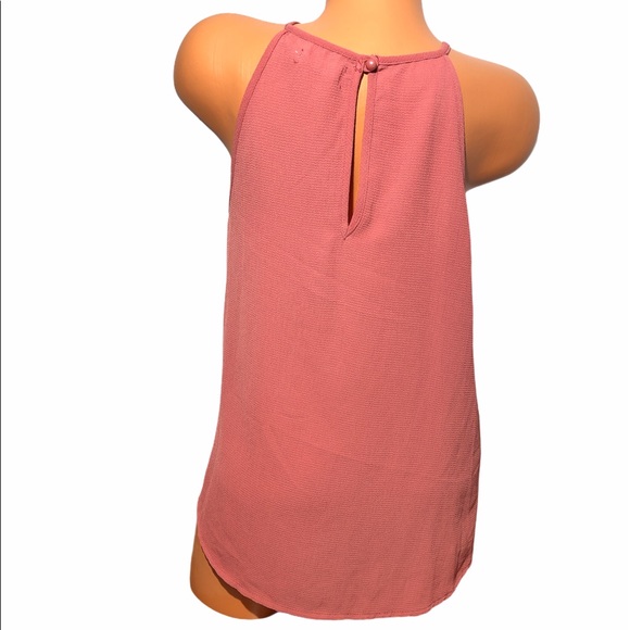 Mind Code Womens Coral Textured Polyester Halter Top Size M - Picture 2 of 8